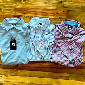 LOT OF 5 Men’s Foot Joy golf shirts
